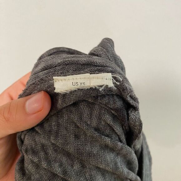 We The Free by Free People Black T-Shirt Midi Dress | Size XS | Slouchy Soft Lou - Picture 4 of 7